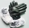 Marke neue frauen Schaffell leder helle handschuhe weibliche winter warme mode Winddicht Antize handschuhe252e