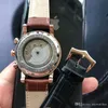 Мода Top Brand Mens Luxury Watch 42-мм циферблат на искренний кожаный ремешок водонепроницаемые наручные часы Автоматические механические