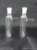 Macetas externas transparentes de accesorios de bongs de vidrio, Pipas de vidrio para fumar, mini pipas de mano multicolores coloridas, la mejor cuchara de vidrio