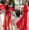 Dames Badmode Dames Chiffon Long Cover Up Summer Beachwear Cardigan Kant Tuniek Kaftan Beach