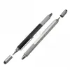 Multi 6 in 1 Werkzeug Stift Kugelschreiber Schraubendreher Lineal Wasserwaage Handy Touchscreen Reparatur Stylus Stift