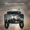 W11+ PUGB Mobile Game Controller Free Fire Trigger Mobile Joystick Gamepad Metal L1 R1 Button for iPhone Gaming Pad Android