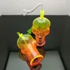 Hot-Selling Color Skull Silent Glass Cigarett Kettle Glass Water Hookah Handle Pipes Rökning Rör av hög kvalitet