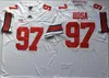 2019 Ohio State #1 Justin Fields Jersey NCAA OSU #97 Nick Bosa College Football Jerseys Home Away Red Black White