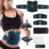 USB wiederaufladbarer elektrischer Bauchmuskelstimulator Trainer ABS Fitness Körpermassage EMS Elektrostimulator Toner Exerciser Freeshipping