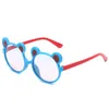 Enfants UV lunettes de soleil cadre rond mignon dessin animé Style enfants garçons filles lunettes lunettes écran solaire lunettes 6 couleurs pour 5-12 ans