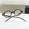 도매 안경 뉴욕 안경 안경 TB407 복고풍 라운드 스타일 프레임 원래 케이스가있는 학위 렌즈 일치