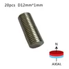 N50 10-100 sztuk 12mm x 1 mm silne okrągłe magnesy neodymowy magnes rzadki Magnes ziemny