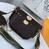 パリセール3ピースセットバッグ女性クロスボディバッグ本物のレザーハンドバッグ財布レディショルダーバッグコイン財布3アイテム5A品質