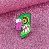 Strange Species With Long Green Nose Enamel Brooch Denim Clothes Bag Lapel Pin Button Badge Cartoon Jewelry Gift For Kids