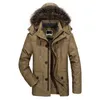 Хлопковая капюшона зимняя куртка Мужчины теплые 6xl Long Parka Jackets Man Coats Casual Murs Dow