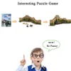 The Great Wall 3D Puzzles Building Model Kit DIY Hecho a mano Montaje Atracciones mundiales Educación Juguetes para niños Regalos creativos Decoración del hogar