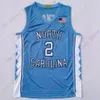 2020 Custom North Carolina Basketball Jersey Колледж NCAA Уоллес Уорти Брэндон Хаффман Райан Макаду Уокер Миллер К.Дж. Смит Кервин Уолтон