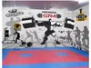 Personnalisé 3D stéréo sport salle de sport photo papier peint mural mur de briques rétro sport fitness club image mur fond d'écran pour murs 3d