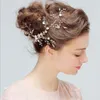 Bride's crisp hair crystal hairpin wedding handmade headdress trim Clip Wedding Jewelry