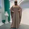 イスラム教徒の祈りの衣服abaya女性ヒジャーブドレスブルカニカイスラム服ドバイトルコフォーマルナマズロングキマージュルケンアバヤス235m