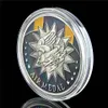 5 pezzi USA Military Air Meda Coin Craft Meritorious Achievement In Aerial Flight Token Argento placcato Challenge Badge5295261