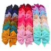 2020 New 3.7 Inch Hair Bows Candy Colors Bows Solid Hairpins Boutique Clips Fish Tail Bows Girls Small Gifts