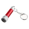 Brelong Portable 5 LED Mini Ficklight Light Torch Aluminium Keychain Keyring Chain Blue Red Silver Black6743398