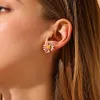 5 Color Clay Cute Daisy Kolczyki Studia dla kobiet i dziewcząt Ellis perennis Marguerite Flower Stud Ear Biżuteria