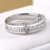 Victoria Wieck Vintage Fashion Jewelry 925 Sterling Silver Princess Cut White Topaz CZ Diamond Gemstones Women Wedding Band Ring F5856874