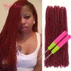 Dreads Straight Sister Locs Hair Extensions Afro Crochet Vlechten 18 Inch Passion Twist Synthetisch Haar voor Vrouwen Zachte Deadlocks Free Hooks
