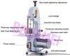 Beijamei 1500W Electric Grinders Frozen Fish Beef Cow Pork Meat Bone Cutting Cutter Saw Machine med bladskärning