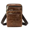 Retro Mens Bag Man Messenger Bag Genuine Leather Small Vintage Crossbody Bags For Men Male Shoulder Bolsa1