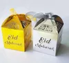 Happy Eid Mubarak Pralinenschachtel, Ramadan-Dekorationen, DIY-Papier-Geschenkboxen, Geschenkbox, islamische muslimische alFitr Eid-Partyzubehör
