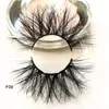 Length 25mm mink lashes extra Long 3D mink eyelashes Big dramatic Criss-cross Strands Lashes Natural Fake lashes Extension Beauty