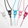 Detachable Cell Phone Strap Neck Lanyard Braided Neck Nylon Hang Rope for Mobile Phone Badge Camera Mp3 USB ID Cards Mixed Color 2000pcs/lot