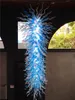 Fabricante Blue100% mão soprada personalizada arte chandeliers lustres Murano vidro grande grande lâmpadas lâmpadas villa hotel restaurante de