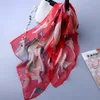 Fashion - Szalik Jedwabny Druk Matki Dnia Fit Wiosna Letnie Akcesoria Prezent Dla Joker More Wysokiej Jakości Dziewczyna Szalik Scarf Scarf Scarf 160x50 CM