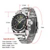 WEIDE Men Automatic Digital Electronic Watch LCD Camping Watches Led Quartz Wristwatch Stainless Steel Sport Orologio Clock WH52051424537