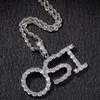 Aangepaste naam Iced Out Brief Ketting Mens Hip Hop Goud Zilver Womens Brieven Hanger Kettingen Jewerly