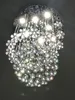 Modern long staircase crystal chandelier lighting fixtures hanging lustre cristal loft chandelier lights