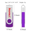 Purple Bulk 20pcs 32GB USB Flash Drives Swivel Rotating Metal Flash Memory Stick 32gb for Computer Laptop Tablet Thumb Pen Drives Storage