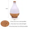 300ml Ultrasonic Electric Air Humidifier Wood Grain Diffuser Aroma Treatment Colorful Large Led Night Light