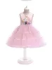 Children unicorn dress with flower cake layer sleeveless baby girl tutu skirts kids costume cosplay dress for halloween christmas