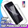 360 Full Cover Clear Case 2 в 1 прозрачный корпус для ПК для iPhone 13 13pro 12 Mini 11 Pro Max XS Max XR 8 7 Samsung Galaxy S21 Ultra Plus Примечание 20 A53 A73 A21S