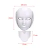 PDT 7 LED LJUSTERAPY FACE Skönhetsmaskin LED FACIAL Neckmask med mikroström för hudblekningsanordning