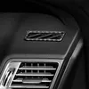 Kolfiber bil instrumentbräda luftkonditionering ventilation ram dekoration täcker Trim 2pcs för Mercedes Benz e Class Coupe C207 2010-16