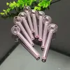 Pink Thickened 10cm Glass Straight Pot Wholesale Bongs Oil Burner Pipes Water Pipes Rigs Smoking