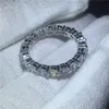 Choucong handgemaakte vingerring 925 sterling zilveren diamanten verlovingsring trouwringen voor dames heren sieraden