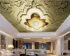 3D Mural Papel de Parede Europeia Relief Flower Angel Fortune-Telling Desenho Sala de estar Quarto Zenith Atmosférico Seda Papel de Parede