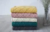 Knitted Decorative Throw Blanket with Tassel Office Nap Travel Sofa Plaid for Children Adult Cobertor Comforter Winter Bedspread