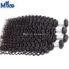 MikeHAIR Cheveux Humains Brésiliens Vague Profonde Bouclés Extensions de Cheveux de Couleur Naturelle 8-30 Pouces 100g / pc Cheveux Brésiliens Vague Profonde 4 Bundles En Vente