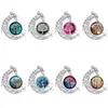 Free ship ePacket DHL Sky carved moon life tree time jewel Necklace DAN30 mix order Pendant Necklaces