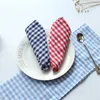 5pcs pure cotton checked napkin cloth western food background cloth nordic style dish cloth cloth table cloth of good quality