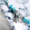 Boheemse zeester kralen steen enkelstoffen voor vrouwen boho zilveren kleur ketting armband op been strand enkel sieraden 2019 nieuwe geschenken1